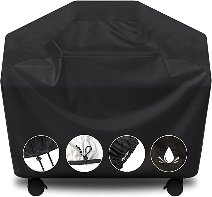 Waterdichte Bbq Cover Grill Cover Anti Dust Regen Gas Houtskool Elektrische Barbeque Tuin Grill Bescherming Outdoor 5 Maten Black Blk