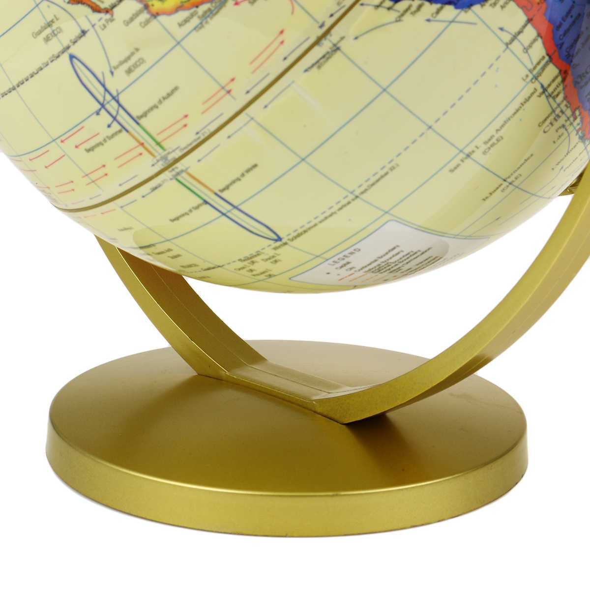 20Cm Led Wereldbol Aarde Tellurion Kaart Roterende Stand Geografie Educatief Speelgoed Home Office Desktop Decoraties