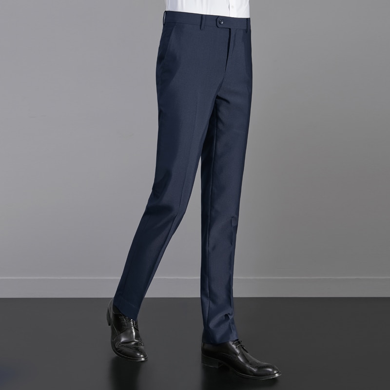 Costume de mariage classique romantique pour homme, pantalon de styliste, coupe cintrée, résistant aux plis, avec fermeture éclair