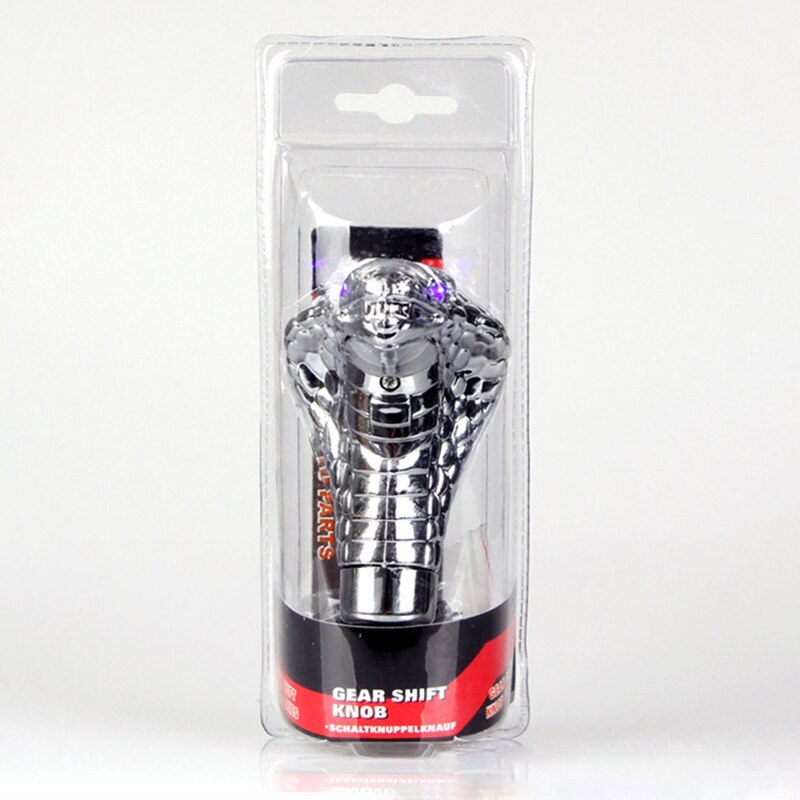 Shift lever Universal Auto Car Manual Gear Shift Knob Stick Led Eyes Chrome Cobra Snake Cool Shift Lever For BMW Toyota Honda