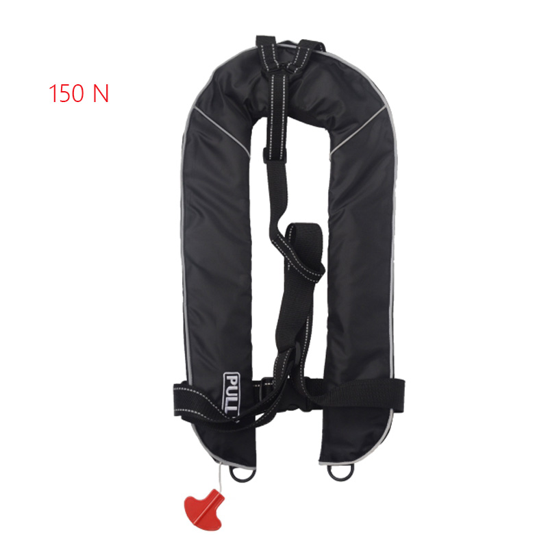 Chaleco salvavidas inflable automático Manual para adultos, navegación, cintas reflectantes, Pro PFD 150N 100N, aprobado por CE: XL / Deep Purple