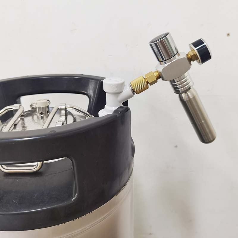 Cartucho de Co2 recargable SS304, accesorio dispensador de Co2 de rosca 3/8-24UNF para cócteles, Seltzers, cultivadores carbonatados, barril de cerveza