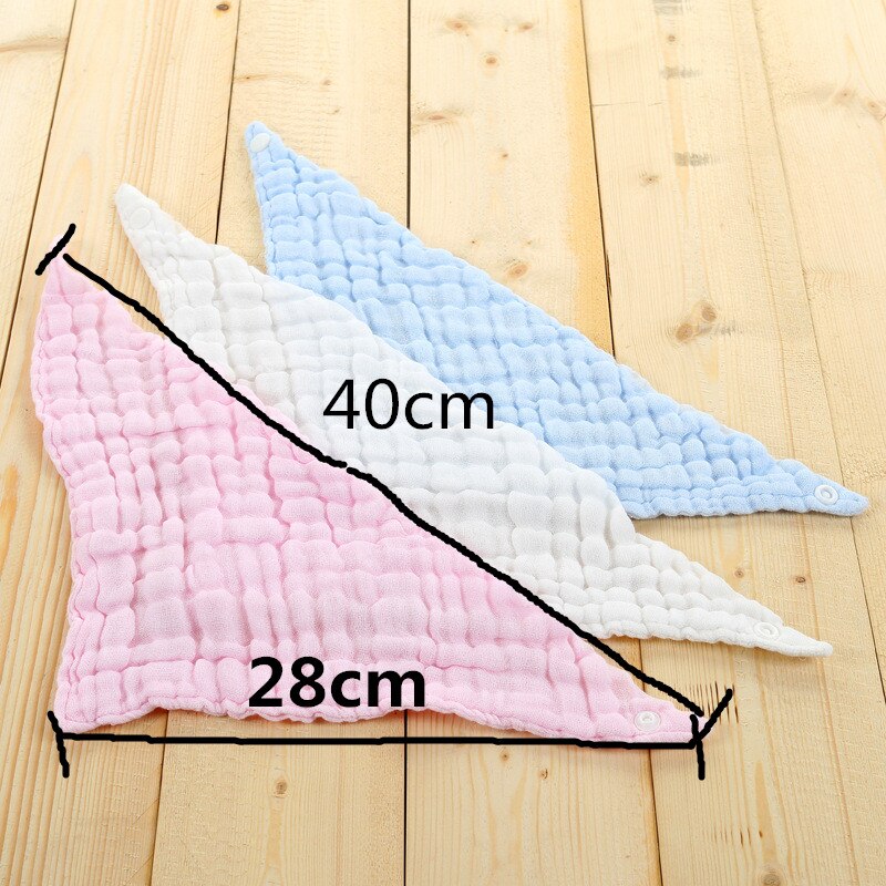2 teile/los Baby Lätzchen 100% Baumwolle Baby Bib Solide Dreieck Schal Kleinkind Infant Spucktücher Speichel Handtuch lätzchen