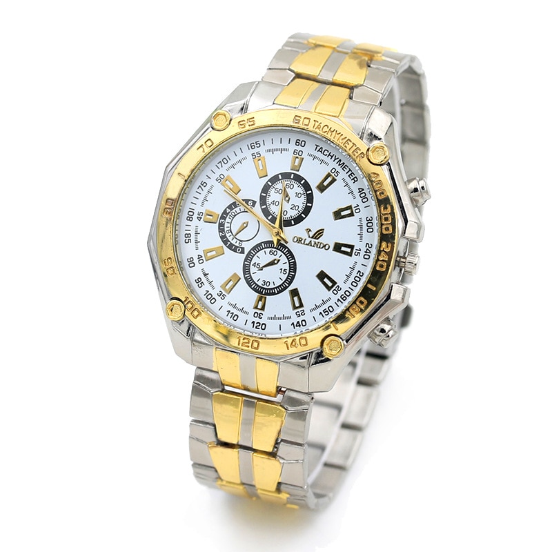 Reloj LOLIA de cuarzo dorado, reloj de pulsera de acero inoxidable para hombre, vestido clásico, relojes de negocios para hombre