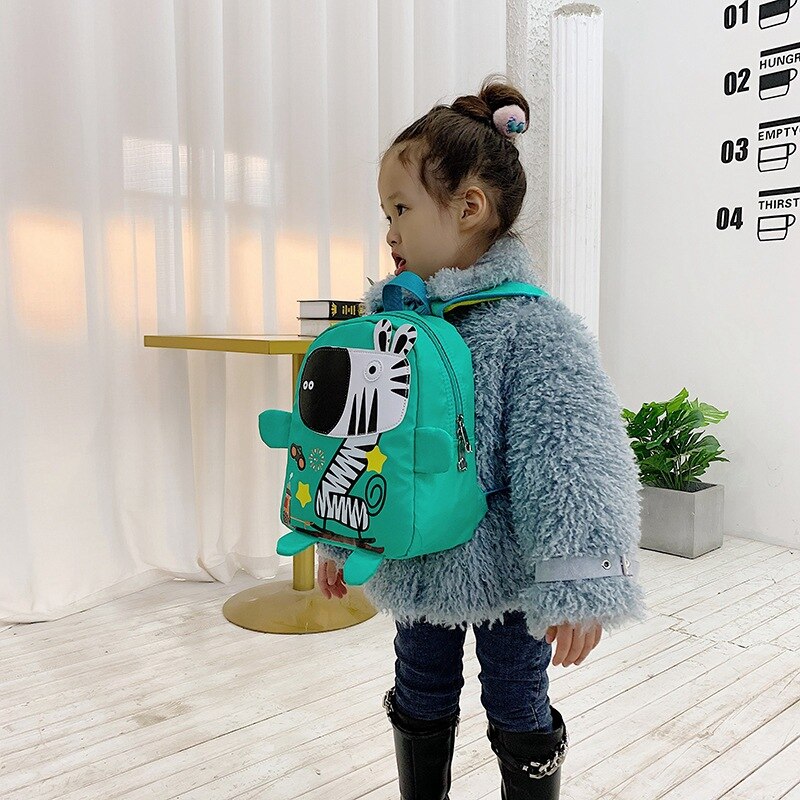 Cartoon Nylon Children Backpacks Toddler Kindergarten Schoolbag Kids Backpack Zebra Children School Bags Girl Boy Backpacks