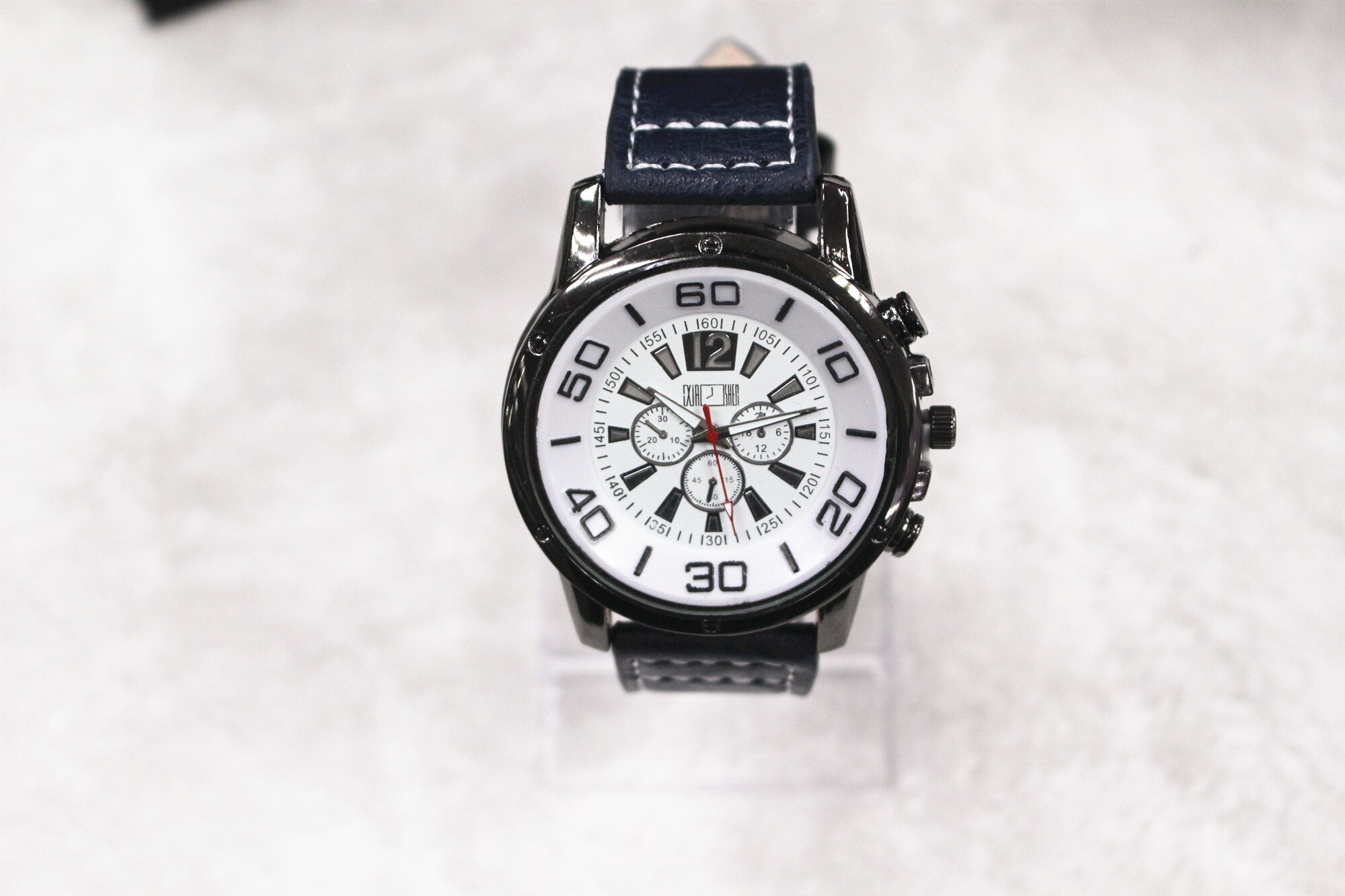 2020Fashion casual men's big dial quartz watch Year часы мужские reloj: blue