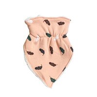 Baby Thick Warm Triangle Scarf Saliva Towel Feeding Bib Toddler Soft Burp Cloths Infant Winter: pink