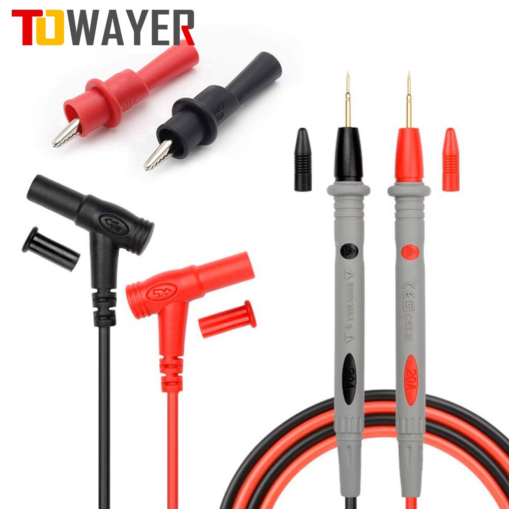 20A 1000V Probe Test Leads Pin for Digital Multimeter Needle Tip Multi Meter Tester Lead Probe Wire Pen Cable
