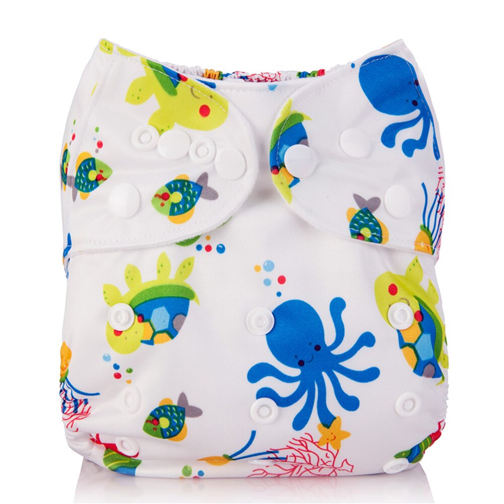 Baby återanvändbar tygblöja tvättbar tygblöja för unisex med 1pc blöjor av mikrofiberinsats: 7