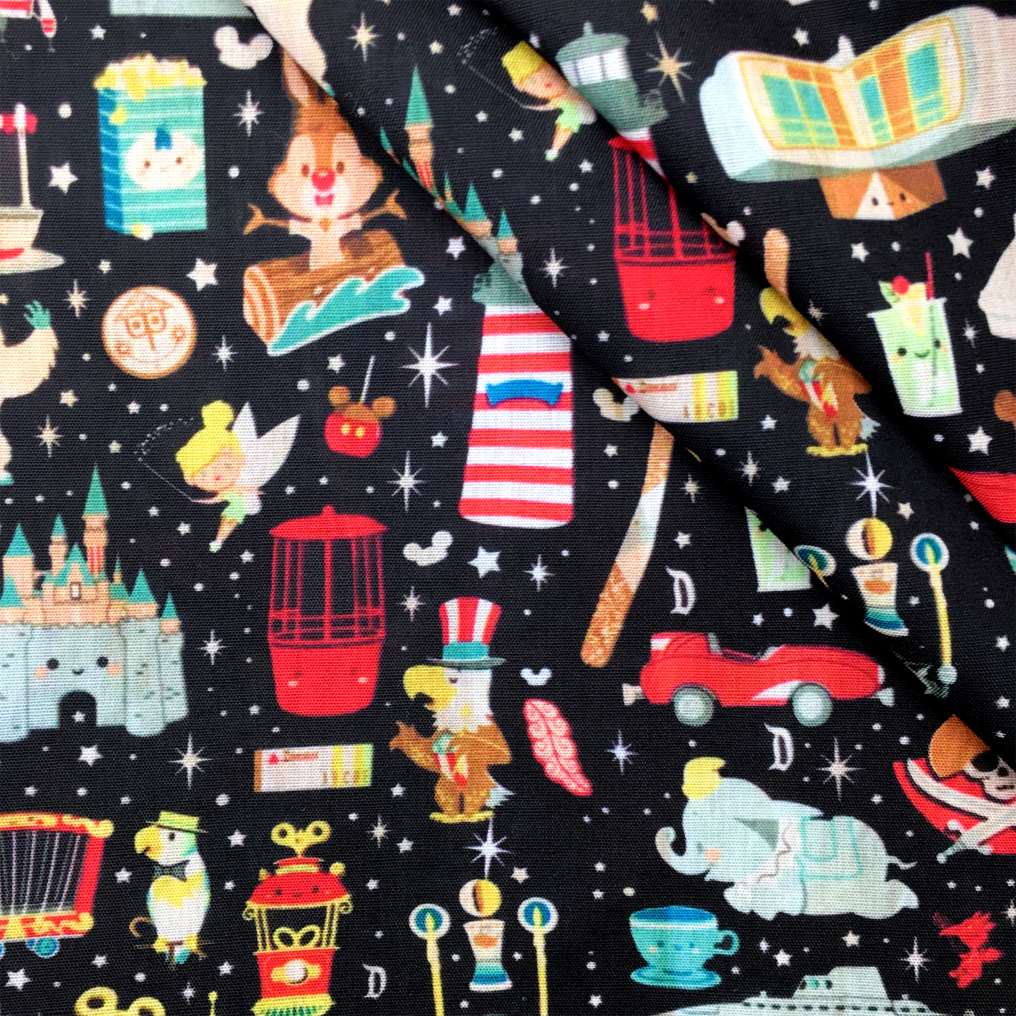 50*145cm Cartoon Castle Polyester Cotton Fabric for Tissue Sewing Quilting Fabrics Needlework Material DIY Handmade,1Yc20929: 1100819