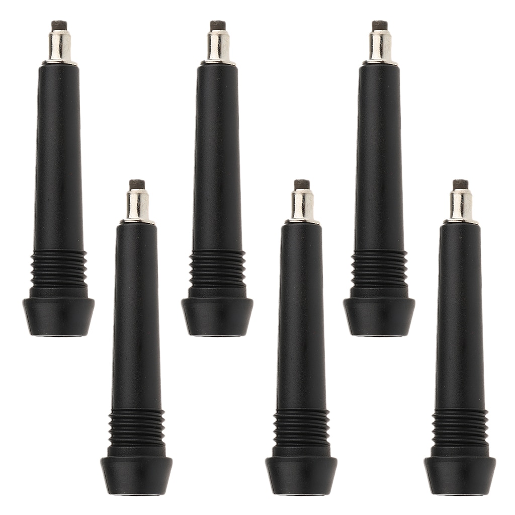 6 stk bøye seg lang erstatningstangspiss til alpenstock trekking stang pinne vandring klatring camping gå gå pinner