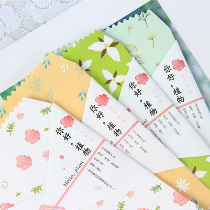 10Pcs/pack Hello plants Envelope Paper Envelope Craft Envelopes for Wedding Letter Post Stationery