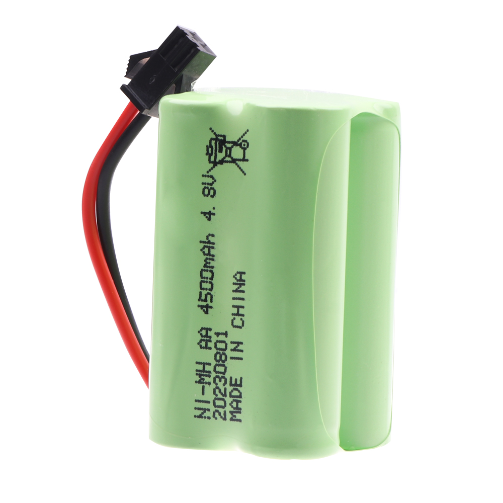 Batería NiMH de 4,8 V y 4500mah para juguetes a control remoto, batería recargable de 4 x AA, para coches, tanques, Robots, barcos, pistolas, 4,8 V y 3000MAH