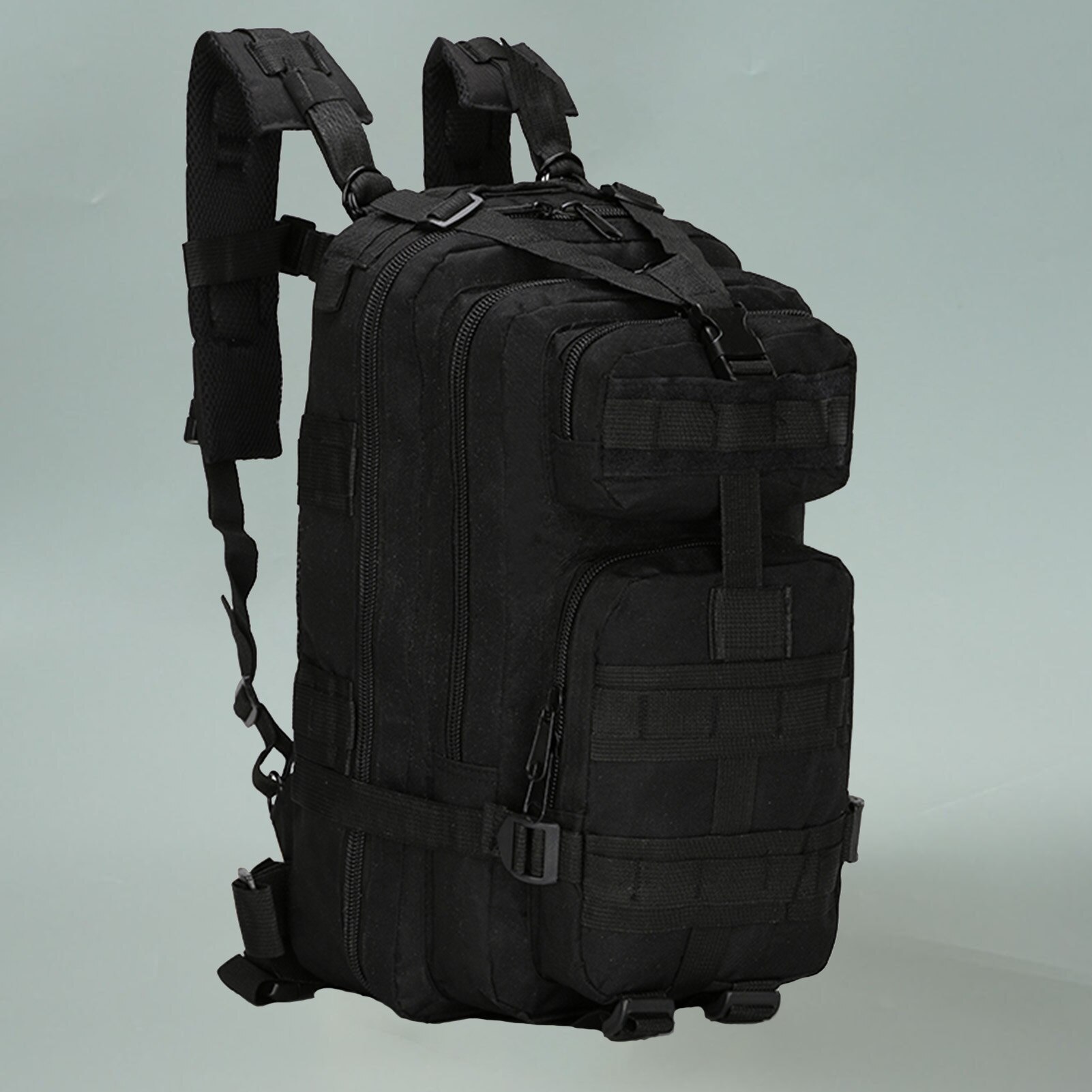 Outdoor Camouflage Backpack Mountain Hiking Daypack Large Capacity Multi Pockets Webbings Rucksacks Climbing Hiking Bags: Style 3