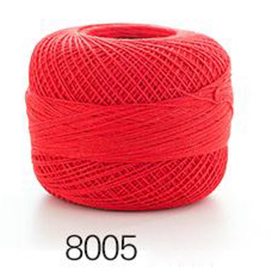 100%  bomuld 50g/ stk 0.8mm blonde hæklegarn  by 1.5mm hæklenåle, håndstrikket babysilke tyndt garn til strik: 8005