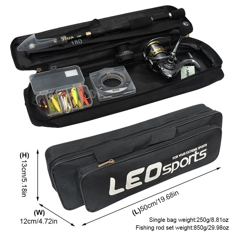 Kit completo de Combo de caña y carrete de pesca telescópica, conjunto de engranaje giratorio de carrete de pesca, juego de señuelo de línea de pesca de 100M PE