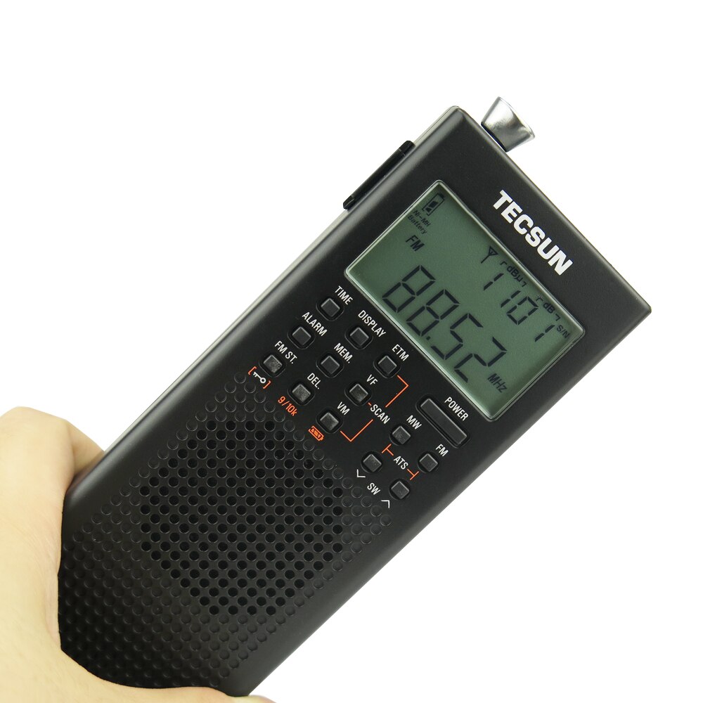 Tecsun – radio numérique FM/MW/SW pleine bande PL-360, démodulation numérique, stéréo de poche pour personnes âgées, chargeur à semi-conducteur de Campus