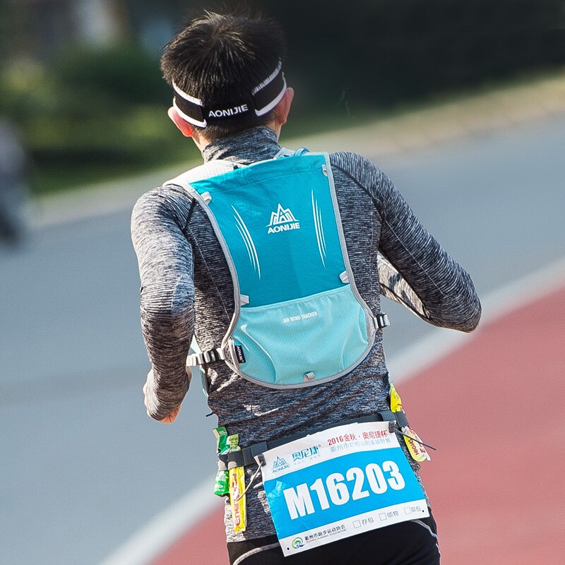 Aonijie mænd kvinder løberygsæk udendørs sport trail racing vandreture marathon fitness hydrering vest pakke 1.5l tasker 500ml kedel