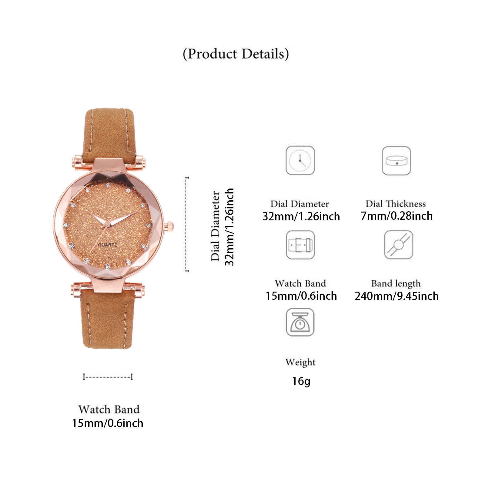 Quartz Horloges Modieuze Star Sky Prachtige Diamanten Retro Lederen Band Quartz Dames Horloge Relogio Feminino Montre Femme