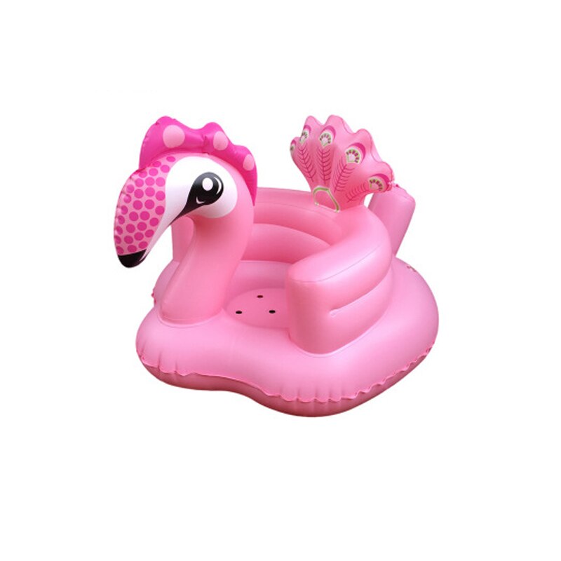 Kids Baby Seat Opblaasbare Stoel Sofa Bad Stoelen Dining Kinderwagen Roze Groen Pvc Zuigeling Draagbare Play Game Mat Banken Leren kruk: Peacock Pink
