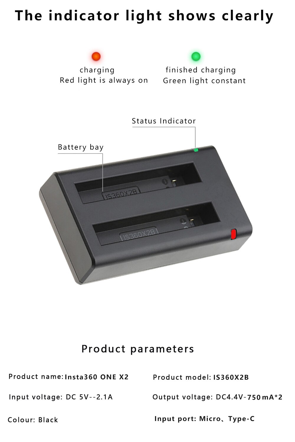 1800mAh battery pack for Insta360 ONE X2 rechargeable lithium battery Insta 360 X2 panoramic camera fast charger accessory