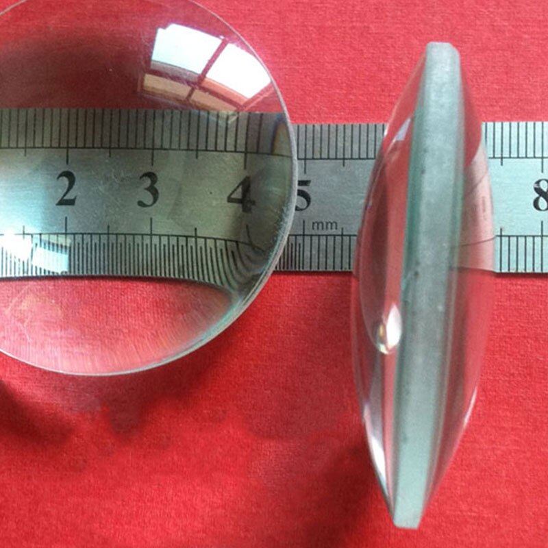 1pc Double Convex Lens Dia 50mm Focal Length 50mm Optics Glass Biconvex Lens Magnifying Glass Lenses