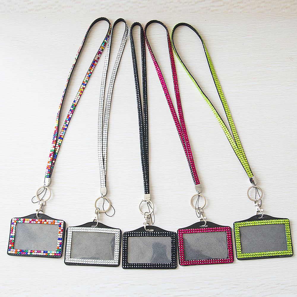 1pc Kawaii Card Holder Neck Strap with Lanyard Badge Holder Staff ID Card Bus ID Holder Card Retractable Badge Holder Stationary