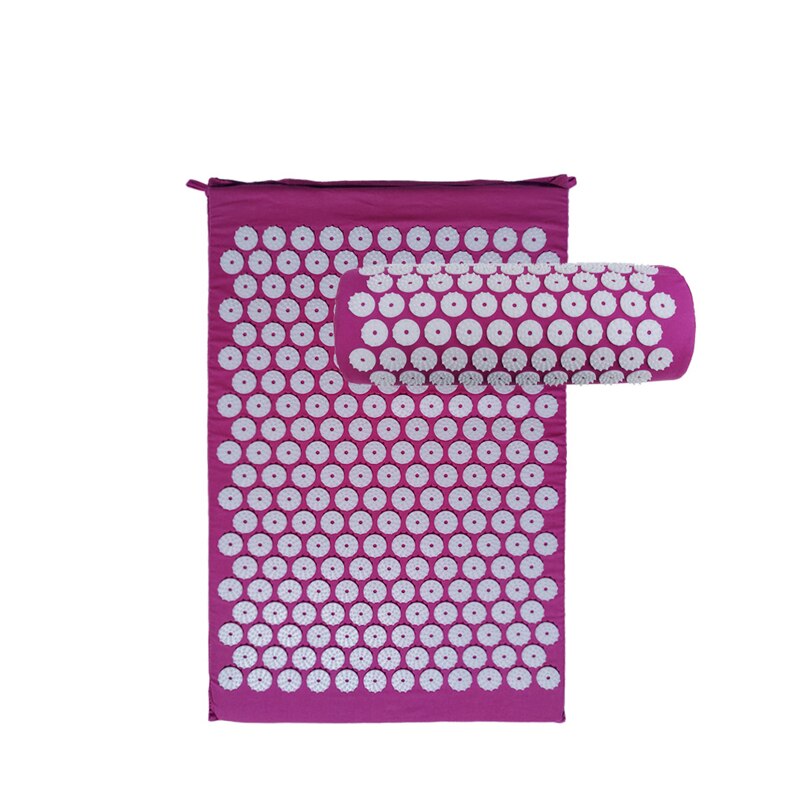 Matelas à ongles Pilates pour lit de Yoga, coussin d'acupression et Relaxation: purple