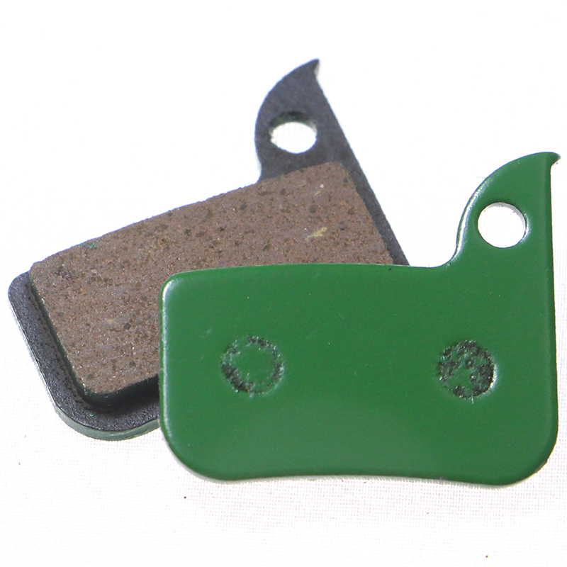 5 Pairs(10 PCS) Green Resin Bicycle Brake Pads Semi-Metallic for Hydraulic Disc Brake