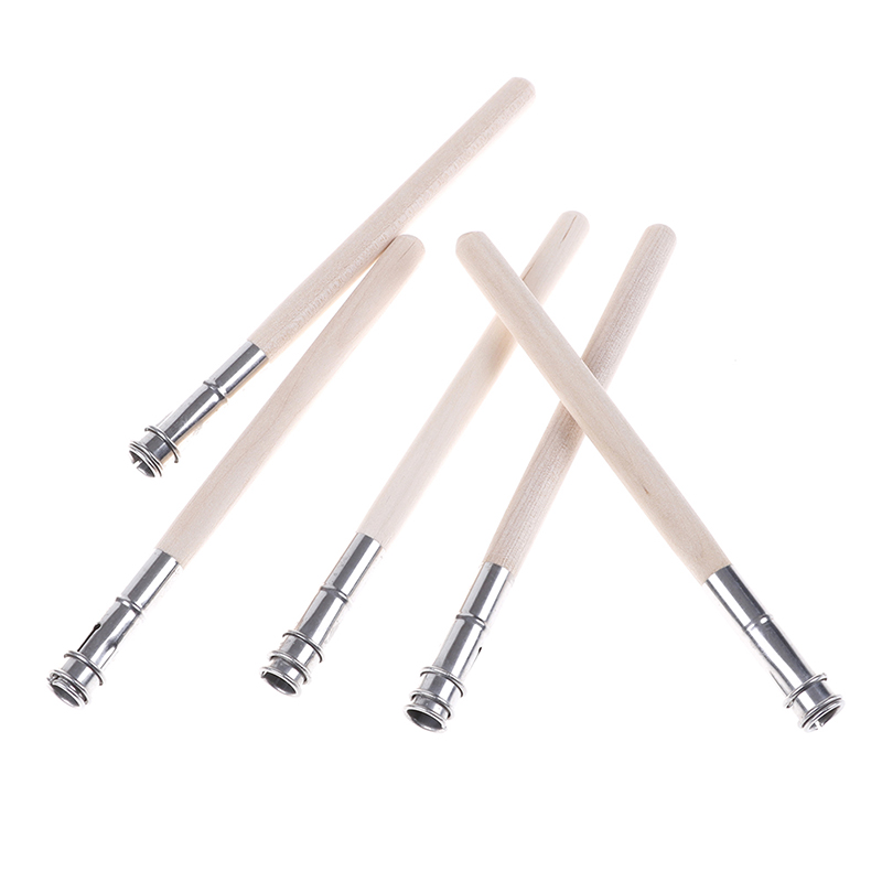 Extensor de lápiz ajustable, alargador de madera, herramienta de dibujo y pintura, 5 uds.