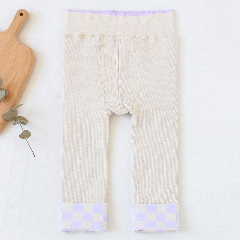Baby Leggings Herfst En Winter Jongens En Meisjes Plus Fluwelen Verdikking Kan Worden Geopend Negen Punten Baby Warm leggings