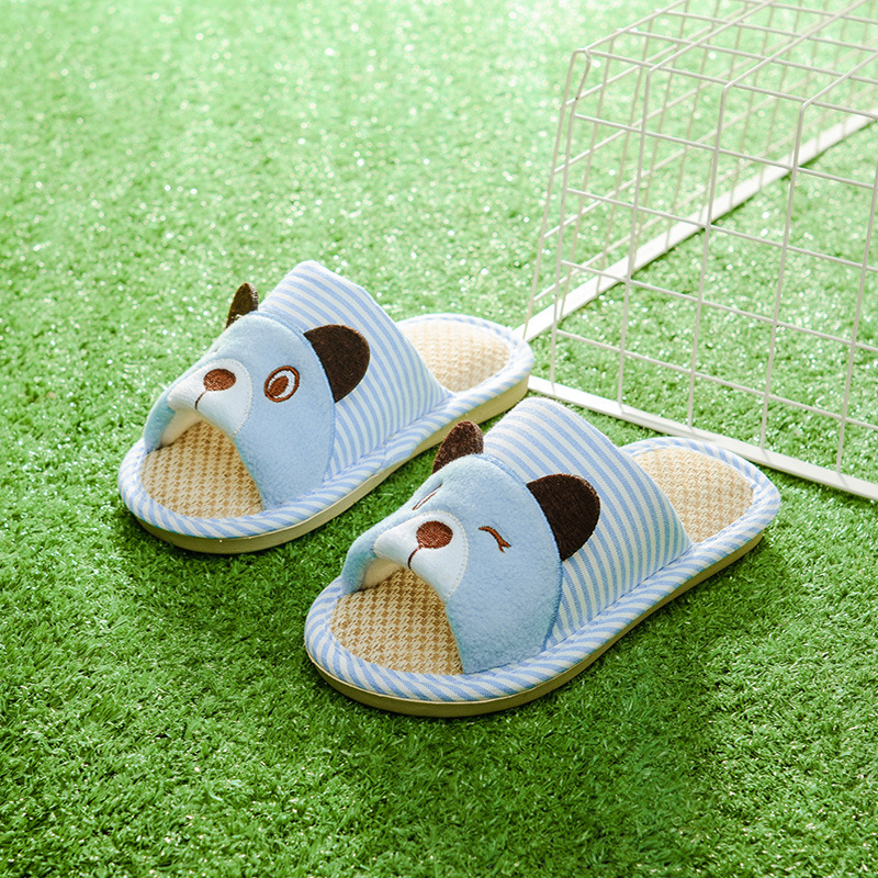 Kinderen Lente Herfst Slippers Kids Familie Slippers Cartoon Beer Huishoudelijke Anti-Slip Indoor Home Slippers voor Meisjes en Jongens