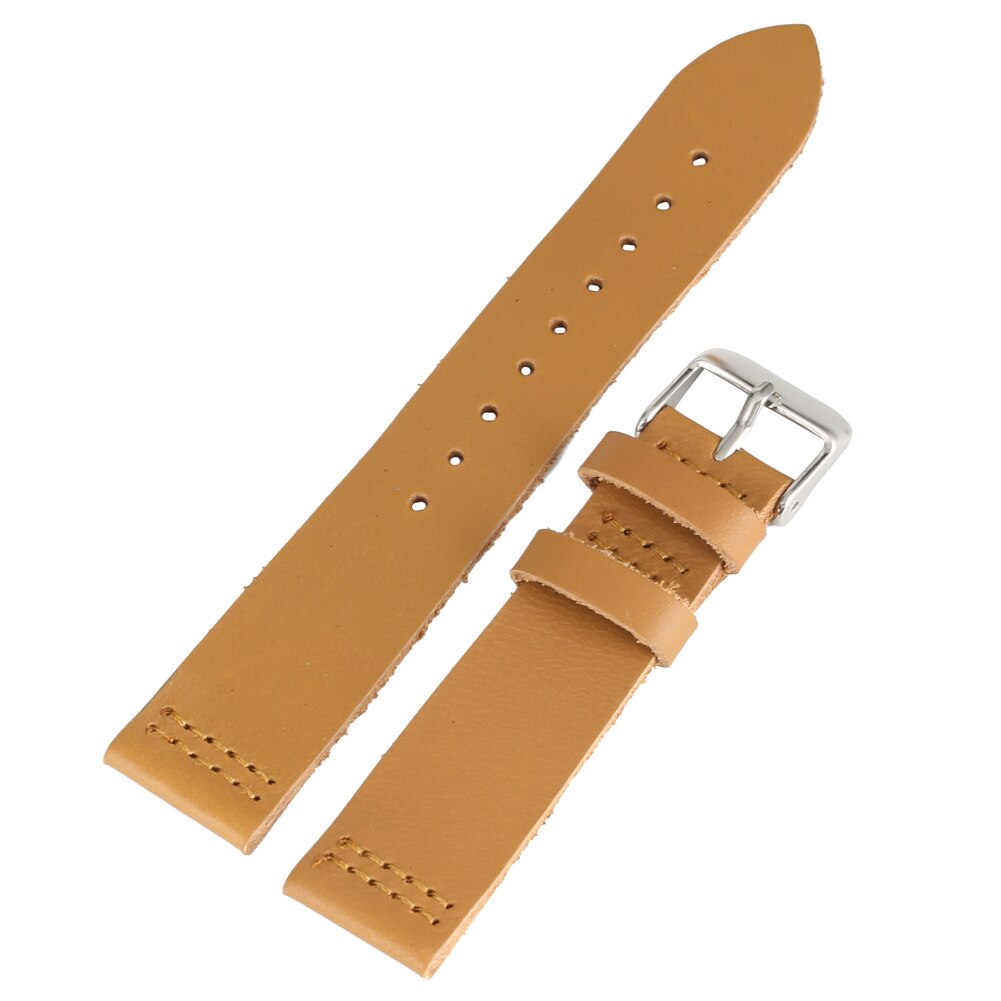 20 22 23mm bracelet de montre en cuir souple bracelet de remplacement pour montre en bois boucle ardillon bracelet de montre pour femmes hommes: Marron
