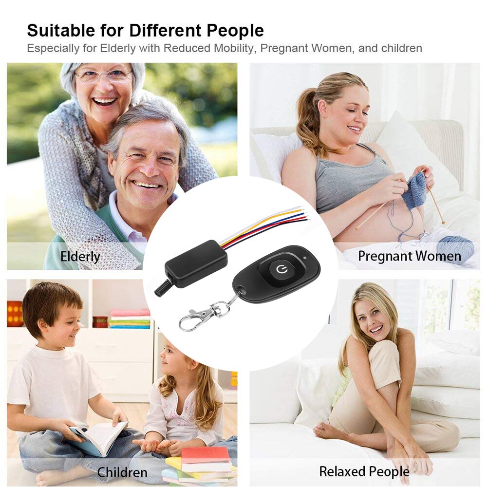 Kebidumei 433mhz DC 5V-12V 1CH Mini Relay Wireless RF Remote Control Switch LED Lamp Controller with Receiver Transmitter