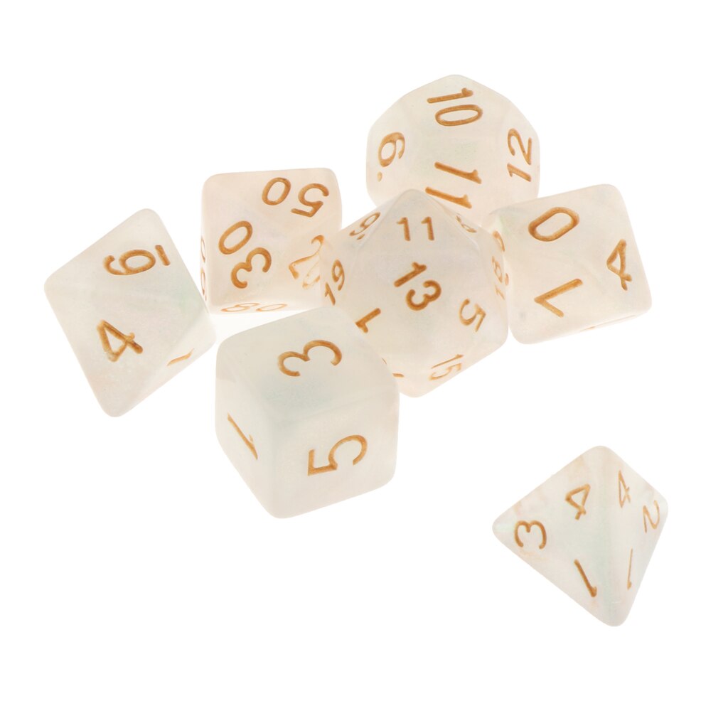 7/Set di Plastica Dadi Poliedrici Set per D & D Dungeons and Dragons Gioco Giocattolo di Stile 13 Casino Del Partito tavolo da Gioco di Ruolo Accessorio: Blue