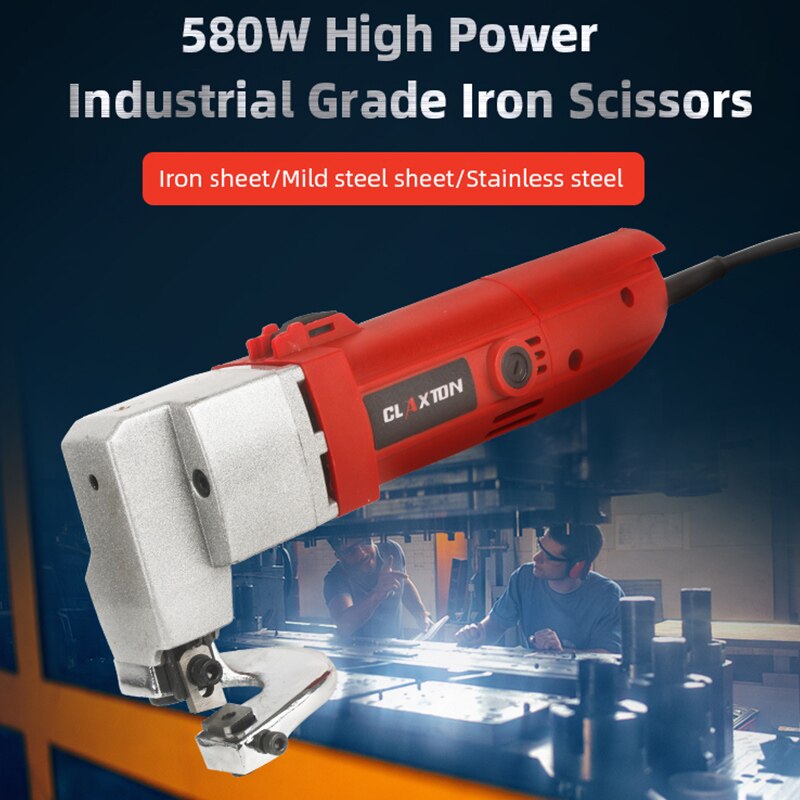 580W Electric Scissor Metal Sheet Cutter 2.5mm Cutting Capacity Secateurs Metal Cutter Power Scissors For Iron Steel Plates
