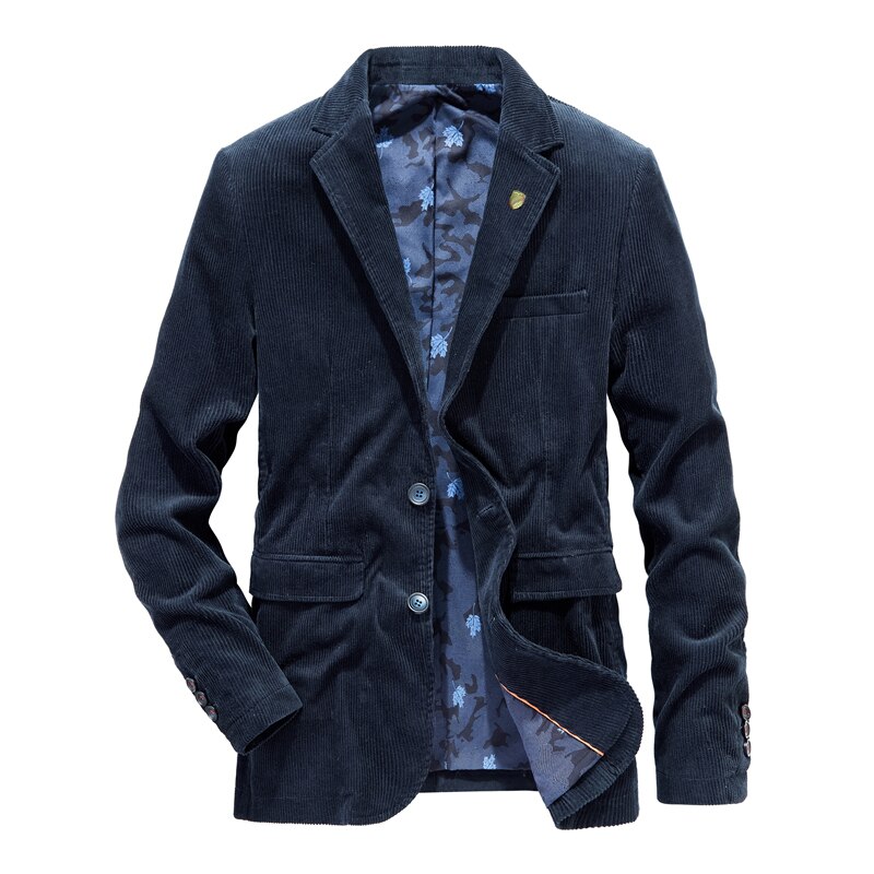Afslappet fløjlsblazer herre slim fit herre blazer jakke frakke fløjl herre jakkesæt jakke blazere plus størrelse 4xl