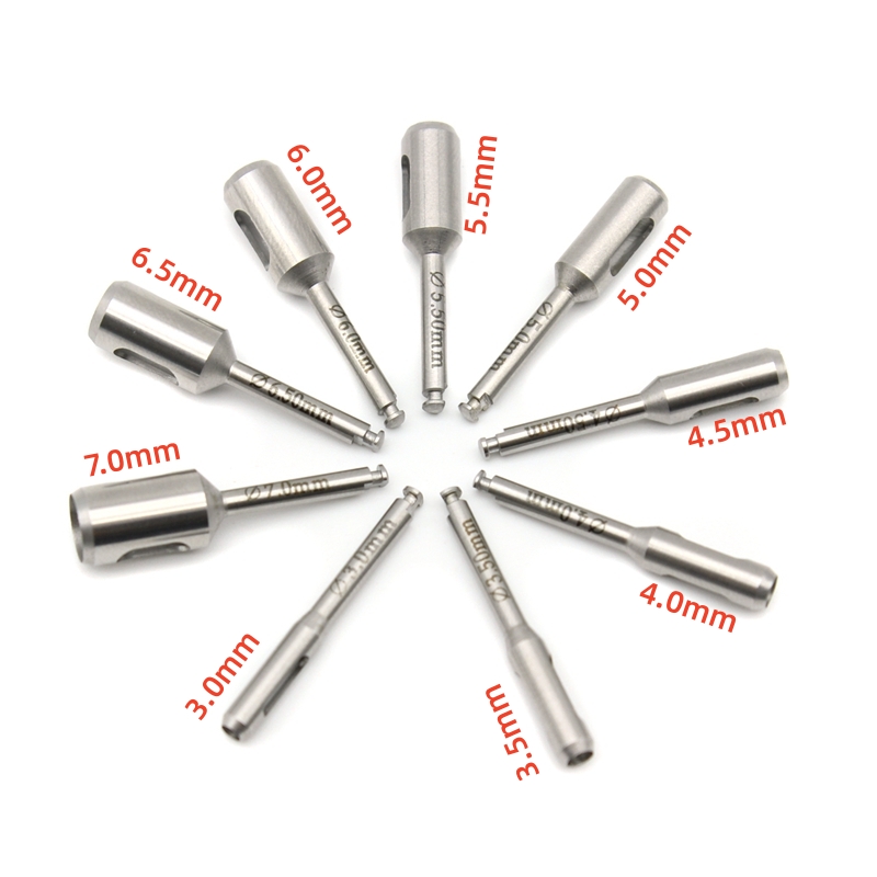 Perforadora de tejido para implante Dental, cortador de anillo gingival de acero inoxidable, pieza de mano de baja velocidad, herramientas de instrumentos quirúrgicos de odontología, 1 Uds.