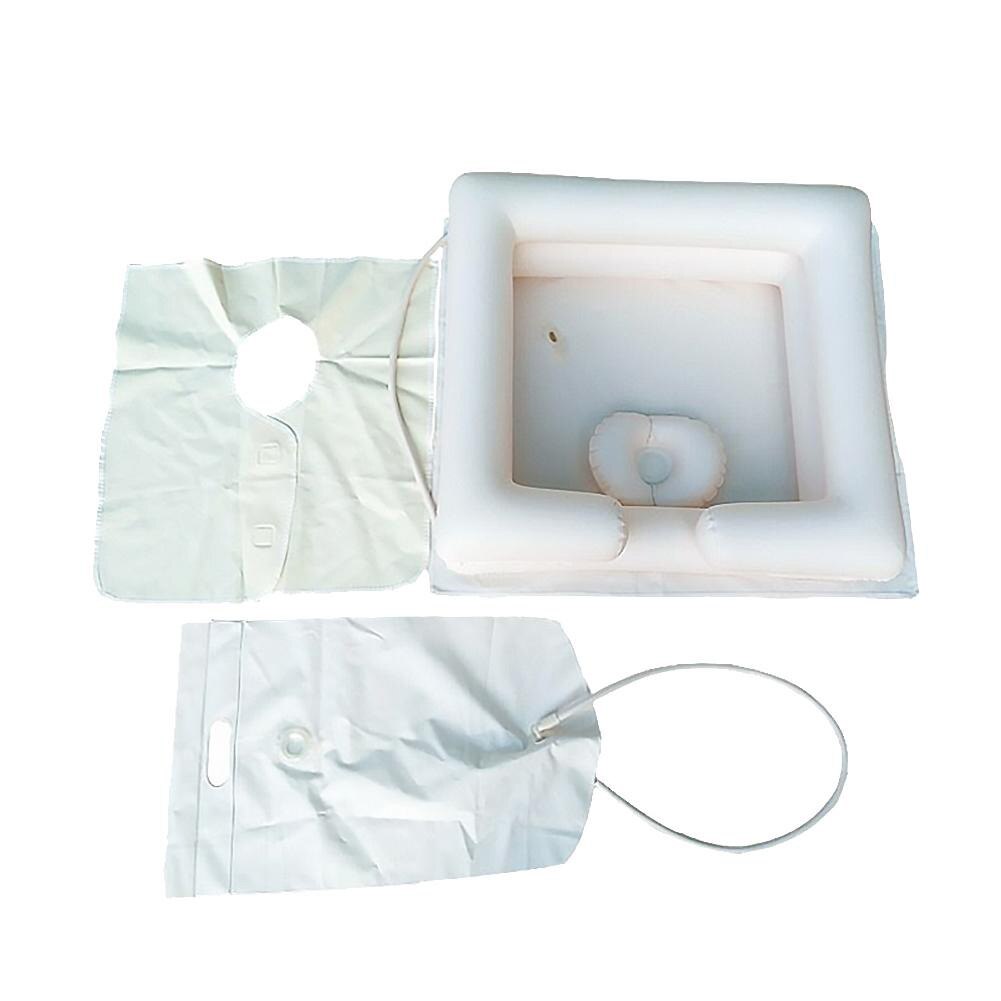 Inflatable Hair Washing Basin Portable PVC Basin Tub Sink Head Washing Basin for Patient Nursing Inflatable Sink Washbasin Tub: Default Title