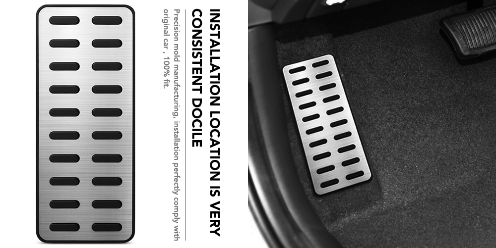 1pc kestävä metalliseos jalkatuki auto auton sisäinen jalkatuki polkimen suojus hyundai elantra  i30 kia optima  k5