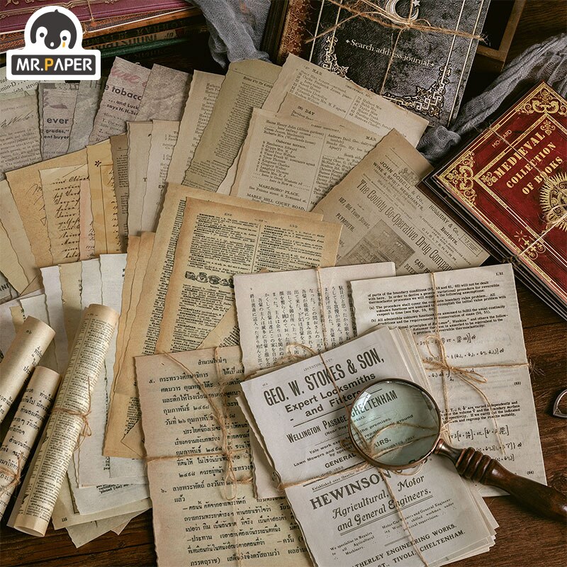 10 Designs Antique Medieval Letter Scrapbooking/Card Making/Journaling Project DIY Retro Hangtag with Hole Cards Material Paper