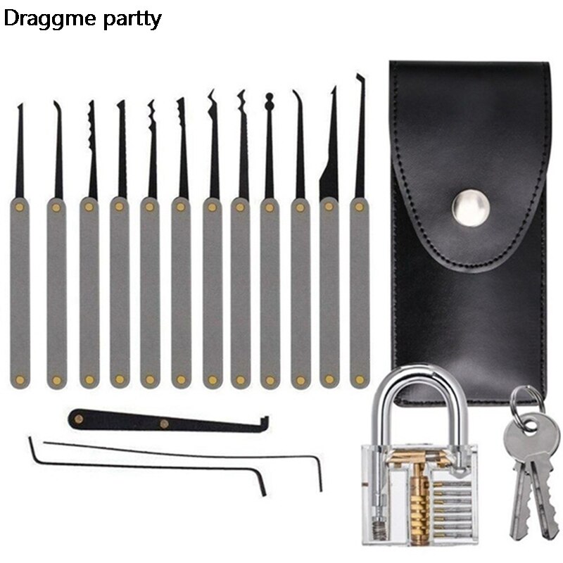 Locksmith Transparent Locks Pick Visible Cutaway Mini Practice View Padlock Hasps Training Skill For Furniture Hardware