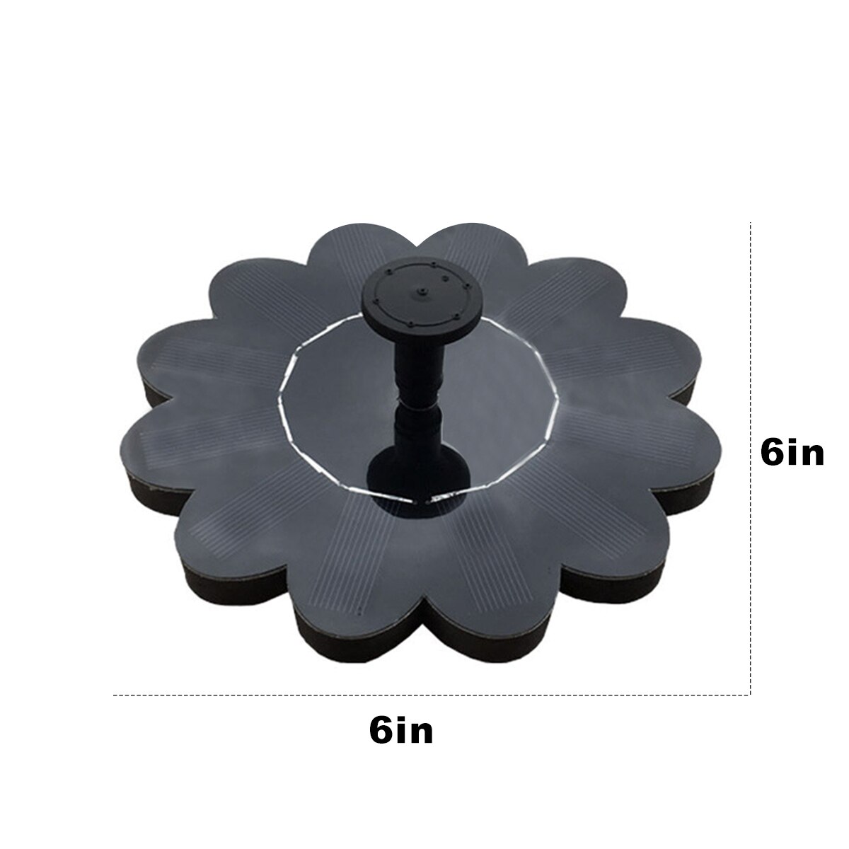 6V 1.4W Solar Powered Fountain Pool Lake Pond Water Aquarium Bird Bath Floating Water Fountain Pump Garden Decor with Battery