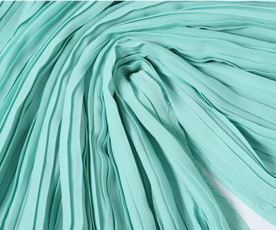2 Meter 150 cm 59 "breite grau plissee Chiffon stoff perle garn stoff MM96: 1 azurblau Grün