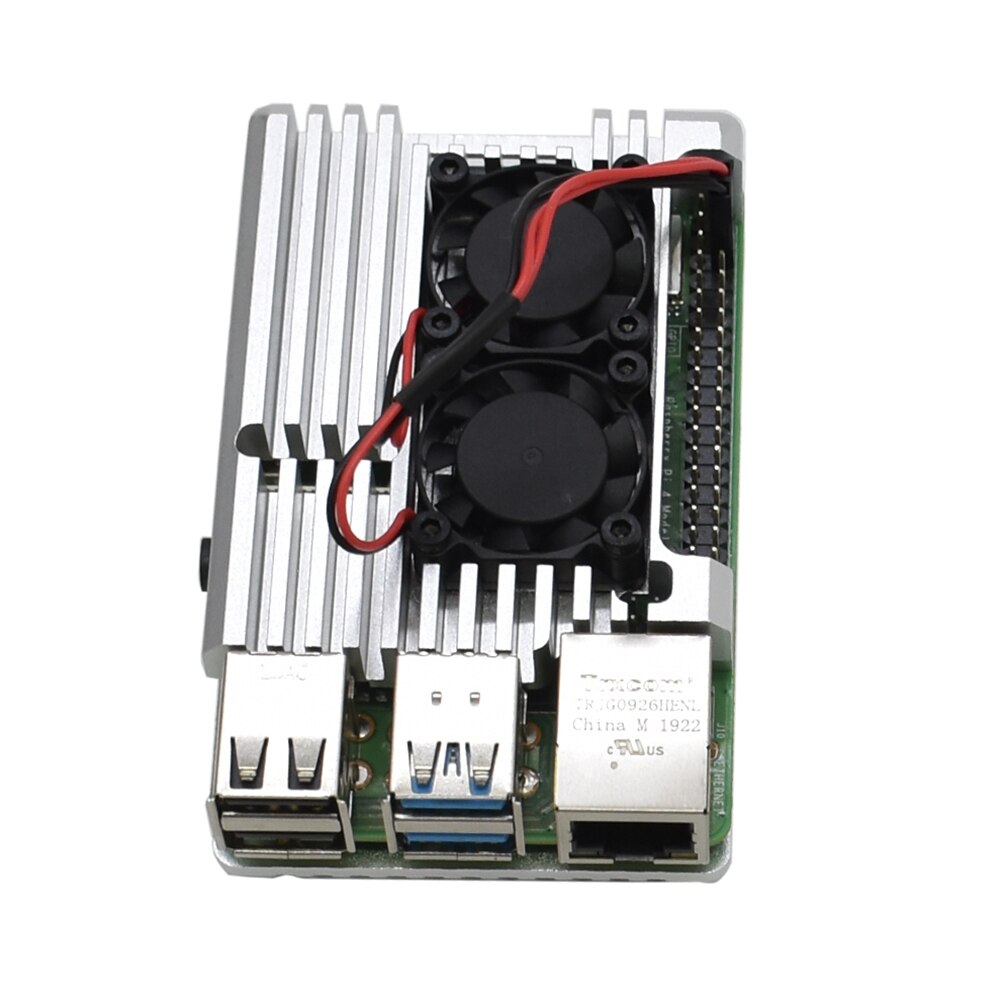 Capa de resfriamento fácil instalar liga de alumínio acessórios gabinete escudo ferramenta durável caso protetor sinal para raspberry pi 4b