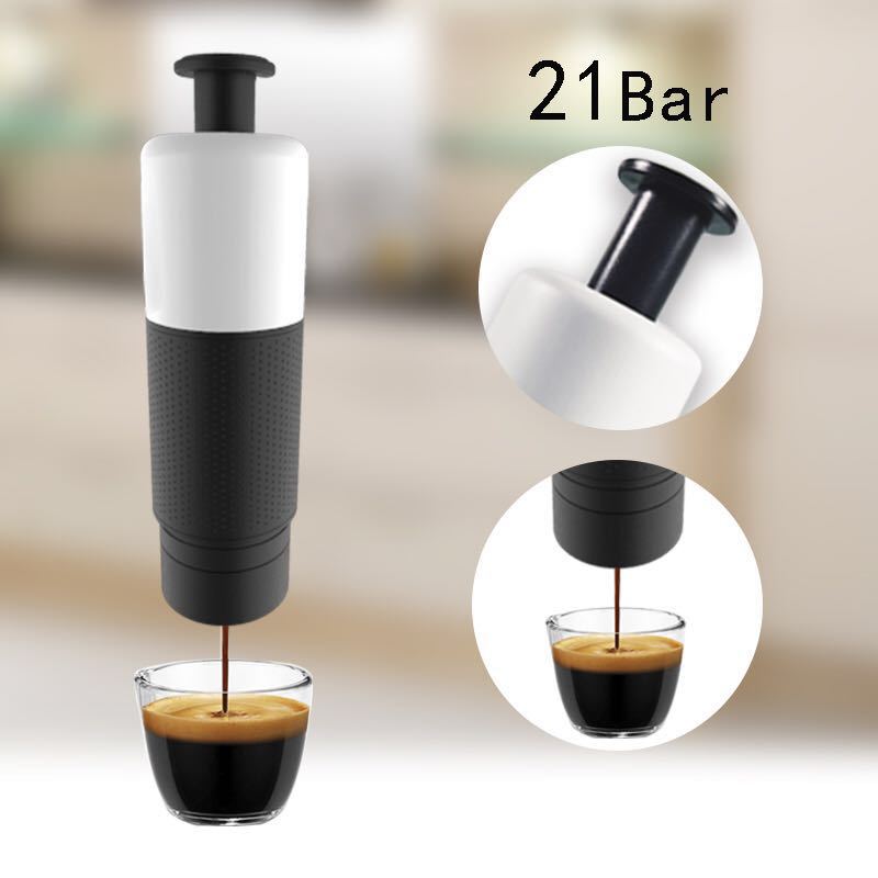 Manuel kaffemaskine håndtryk bærbare kapsler kaffemaskine til nespresso kapsler