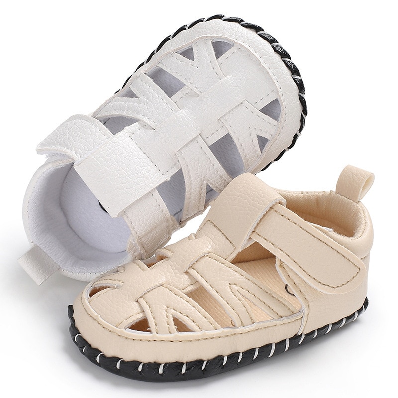 Raise Young PU Leather Summer Baby Boy Sandals Breathable Non-slip Hollow Newborn Toddler Shoes Infant Footwear 0-18M