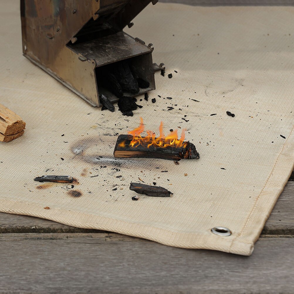 1Pc Brandwerendheid Mat Outdoor Brandwerende Deken Camping Kachel Mat (Assorti Kleur)