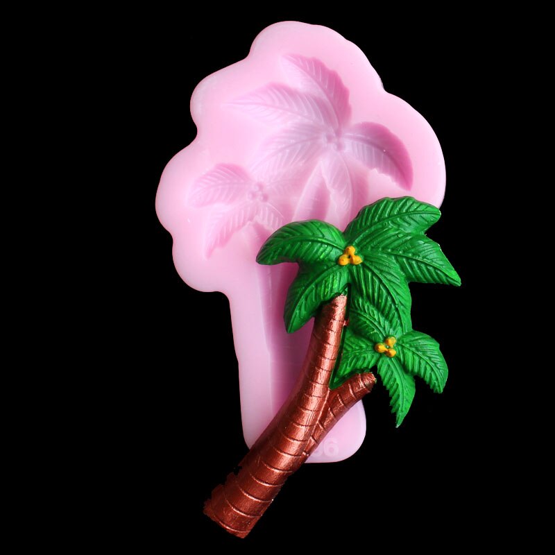 Drie stijlen van kokospalm siliconen mal DIY fondant, klei, gips, hars, kaars, zeep ambachten, decoratieve siliconen mal: T029