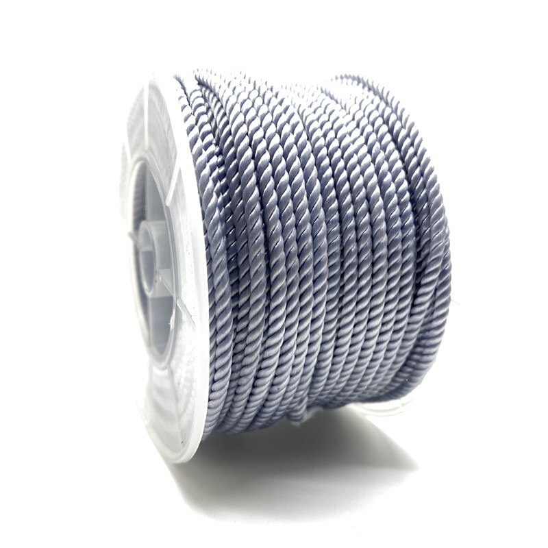 Fil Milan pour bijoux, 5Yards, 3mm, corde tressée à la main, Bracelet, ceinture, chaîne, rouge, pendentif en or: 18